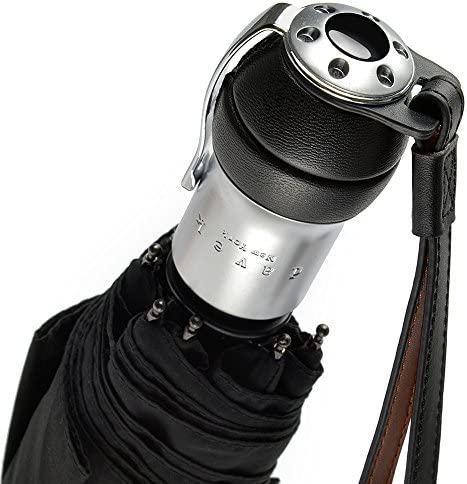 DAVEK SOLO UMBRELLA (Classic Black) - Quality Windproof Travel Umbrella with Automatic Open - Image 3