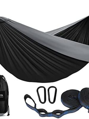 Kootek Camping Hammock Double & Single Portable Hammocks Camping Accessories for Outdoor, Indoor, Backpacking, Travel, Beach, Backyard, Patio, Hiking